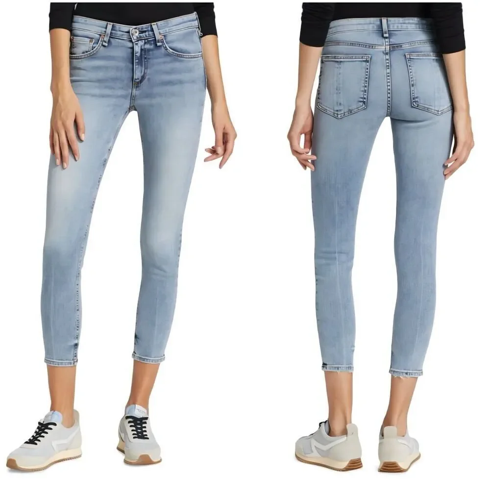Rag & Bone Cate Mid-Rise Ankle Skinny Jeans Stella size 29